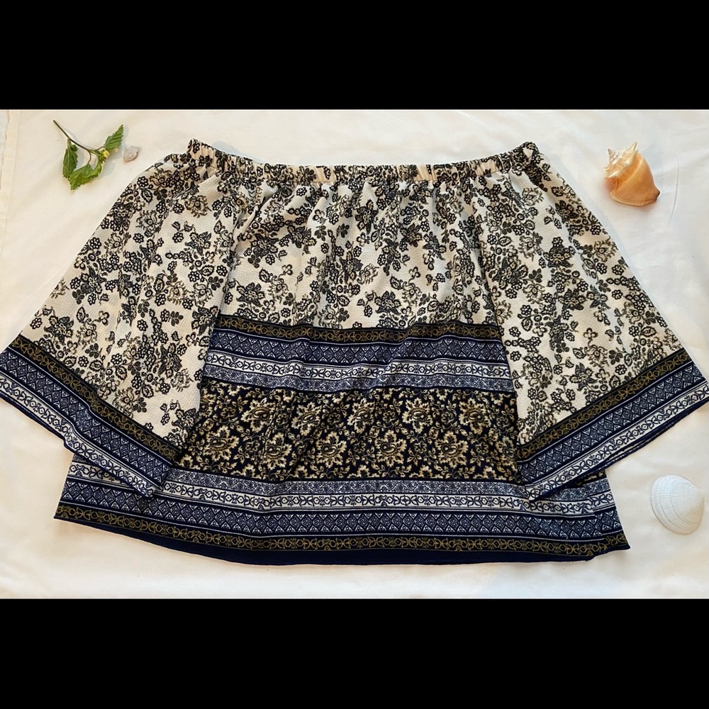 Off-the-shoulder blouse